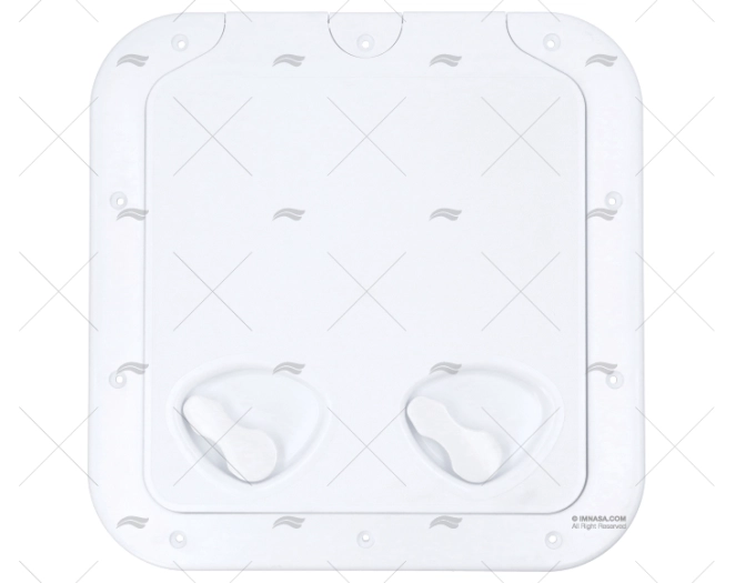 TAMPA PVC BRANCA 375 X 370 mm
