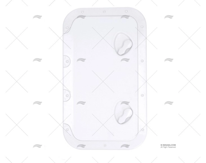 TAMPA PVC BRANCA 355 X 600 mm