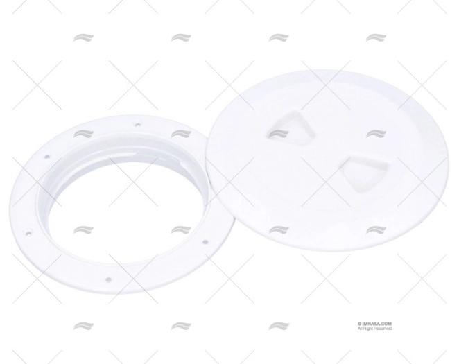 TAPA PVC REDONDA BLANCA