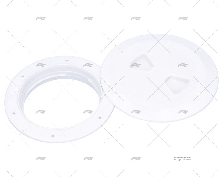 TAMPA PVC BRANCA DIÂM EXT 162mm