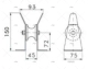 FIXED BOW ROLLER 45mm S.S.