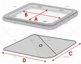 CORTINAS C/VENTILAÇÃO P/ESCOTILHAS - NÃO