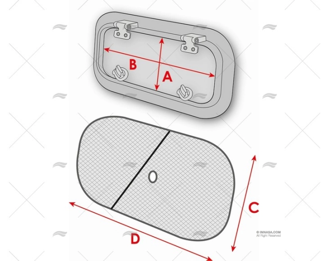 STORES AVEC VENTILATION P/HUBLOTS-PETIT(