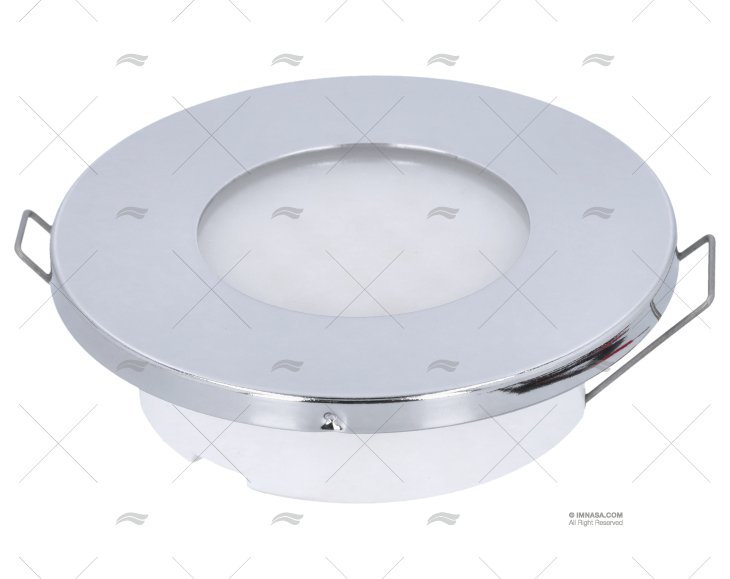 PLAFONIERA ROTONDA AD INCASSO. LED 12/24V INOX 316