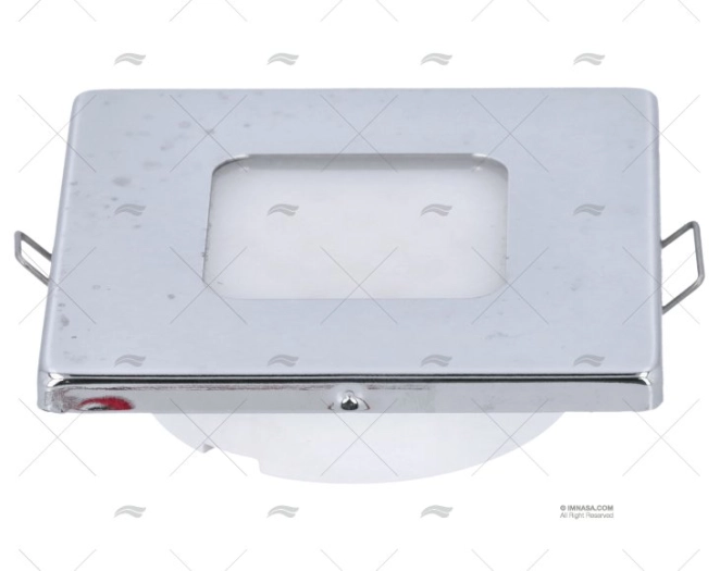 PLAFON QUADRADO EMBUT. LED 12/24V INOX 316