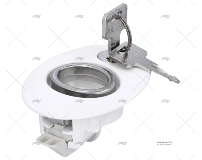 FECHO BEETLE C/FECHADURA BRANCO 16-22 S SOUTHCO