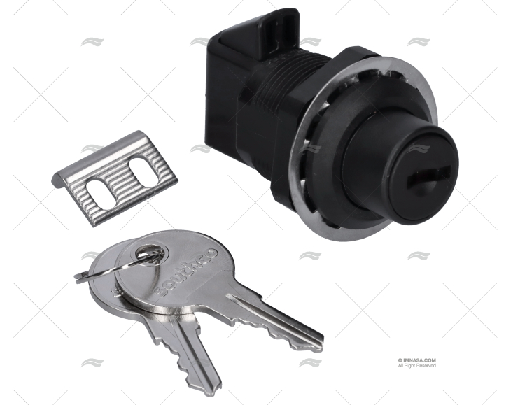 KEYDOCKING FLUSH KNOB LATCH W/KEY SOUTHC SOUTHCO