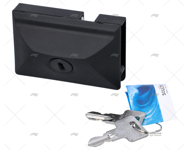 LOQUET DE PORTE D'ACCES NOIR SOUTHCO
