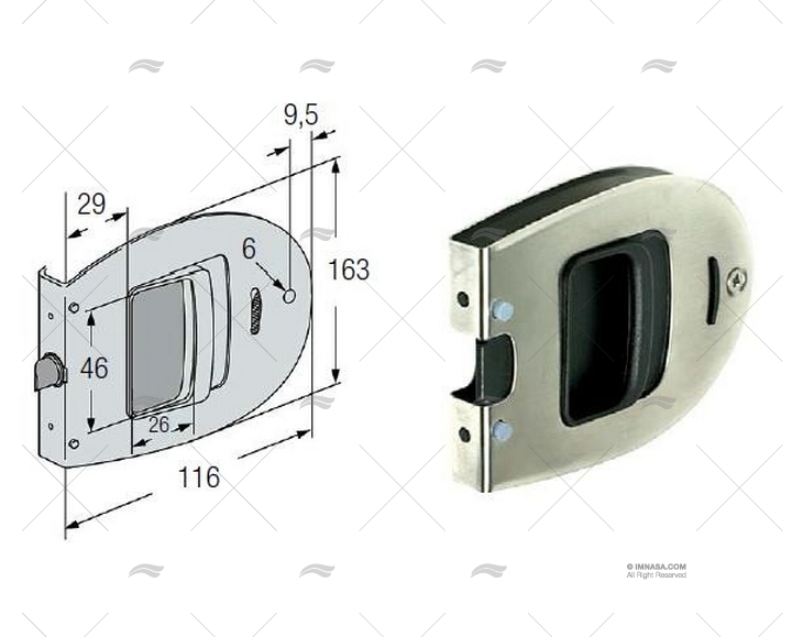 CHIUSURA PER PORTA DI SERIE OMNI SOUTHCO