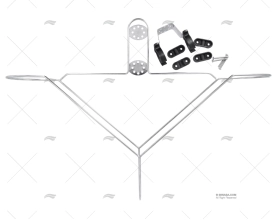 SUPORTE PARA ARO SALVA-VIDAS 65mm