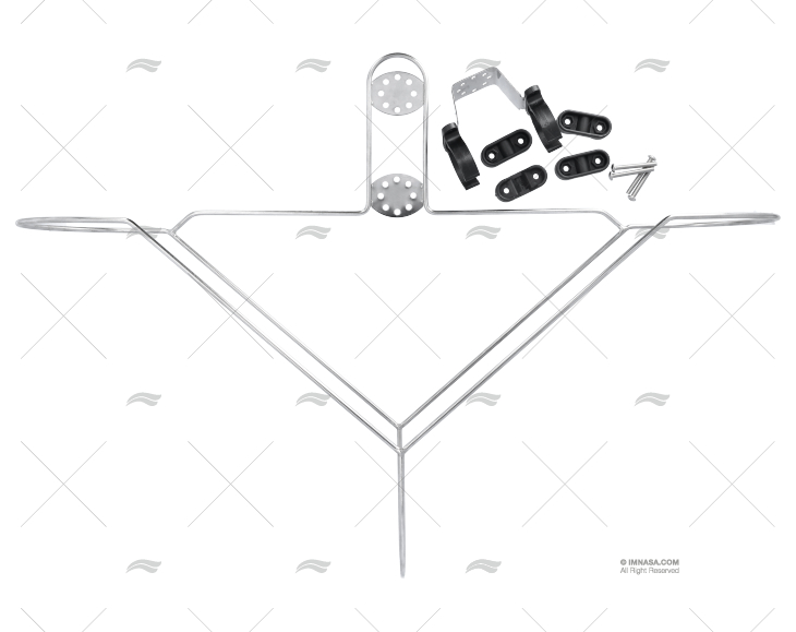 SUPORTE PARA ARO SALVA-VIDAS 65mm