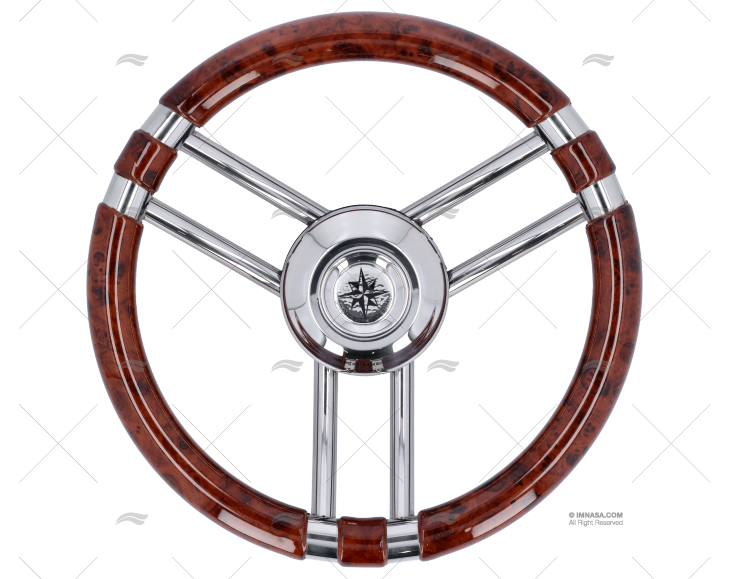 RUOTA DEL TIMONE 350mm T21CR     BLOCCAGGIO  LEGNO SAVORETTI ARMANDO