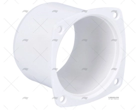 WHITE PLASTIC ADAPTER 82 X 82 mm