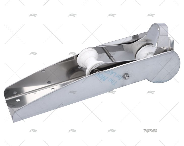 PIVOTING BOW ROLLER IN S.S.400x80mm