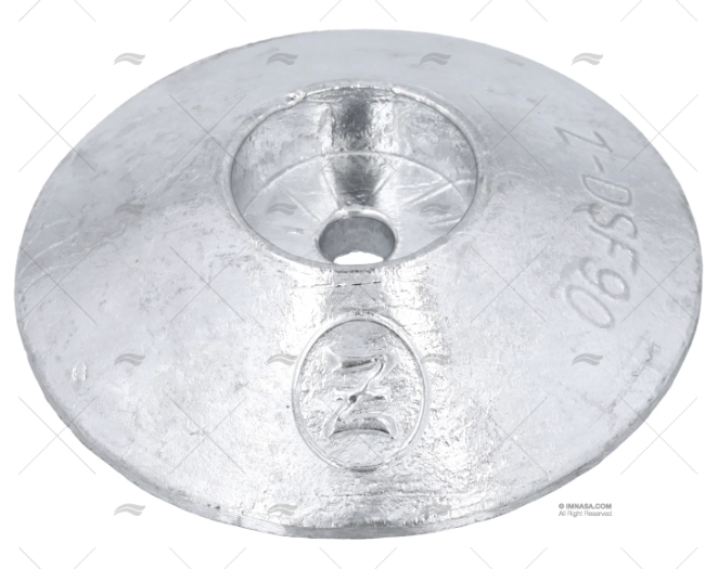 ANODE ZINC DISC 90mm ZINETI