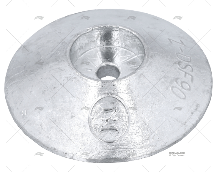 ANODE ZINC DISC 90mm ZINETI