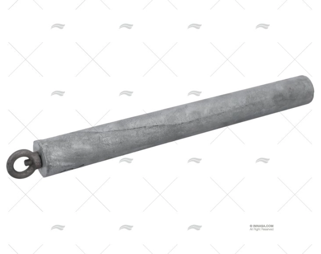 ÂNODO ZINCO BARRA 40x400mm 4,076kg PENDURAR ZINETI