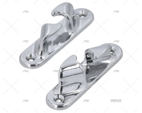 PAIR OF LINE CHOCKS CHROMED 117X25X27