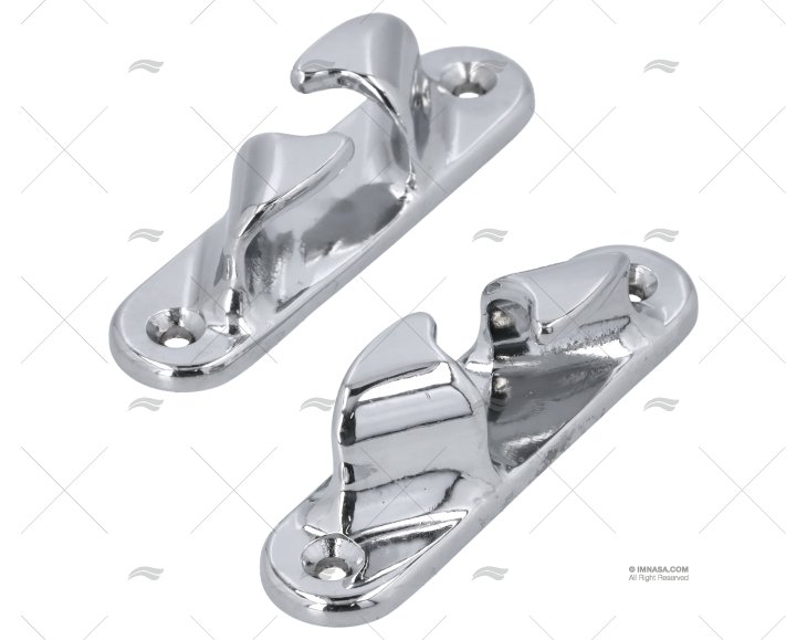 PAIR OF LINE CHOCKS CHROMED 117X25X27