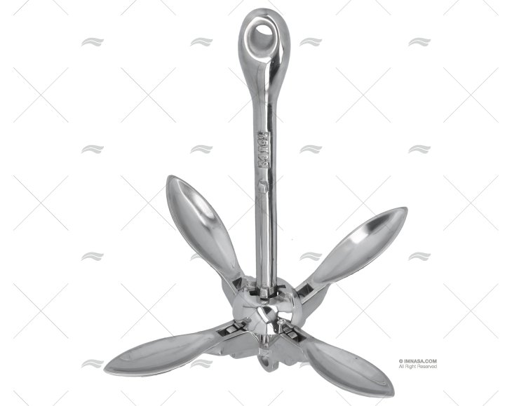 ANCLA PLEGABLE  1,5kg INOX