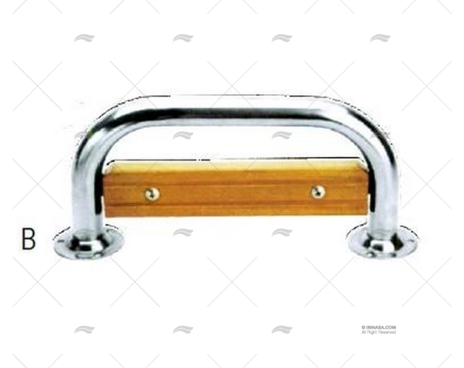 CORRIMÃO INOX TECA 270x130mm