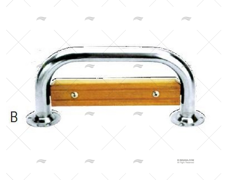 CORRIMÃO INOX TECA 270x130mm