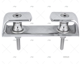 PASSACAVO CON 2 PULEGGE INOX 8"