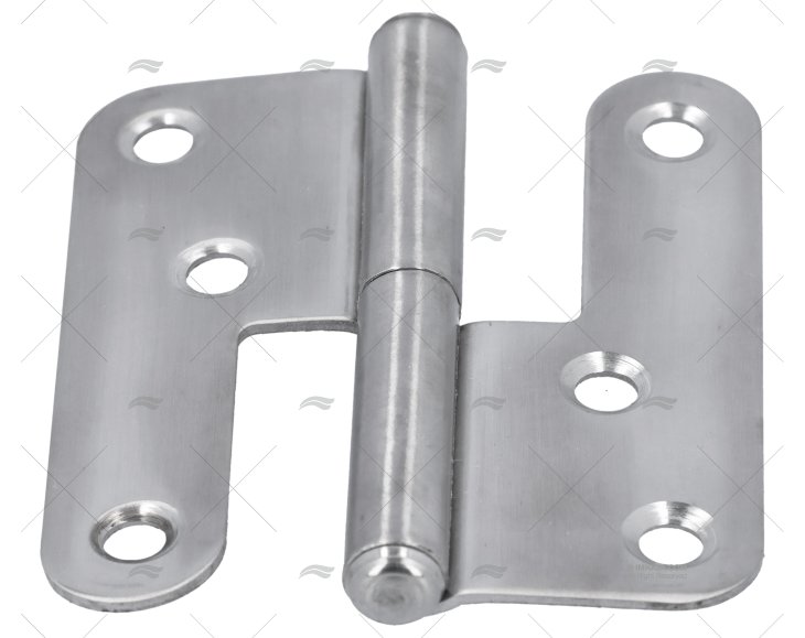 CERNIERA INOX 85x75mm DESTRA