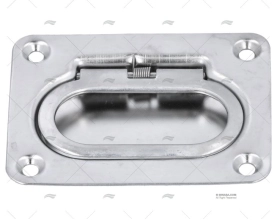PLATINA C/ARGOLA INOX SS 304 57x76mm MARINE TOWN