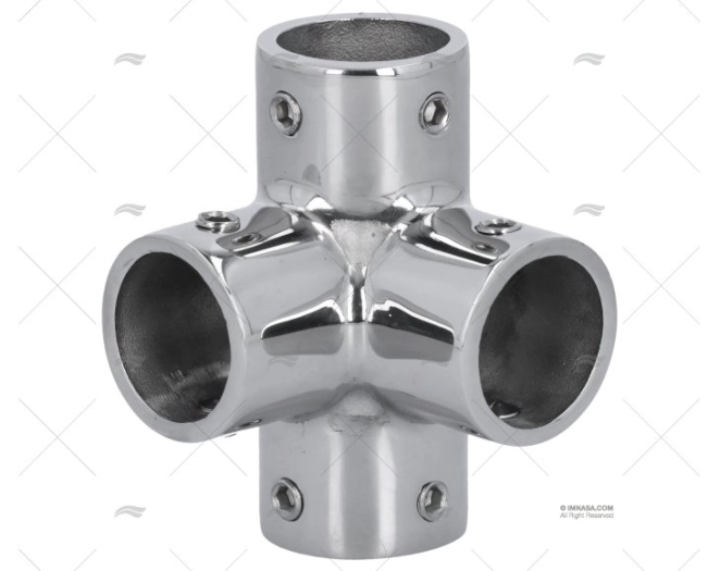 TERMINALE INOX P/CORRIMANI 4 USCITE 22mm
