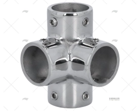 TERMINALE INOX P/CORRIMANI 4 USCITE 25mm