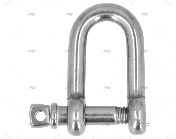 SHACKLE 'D' 6mm S.S.