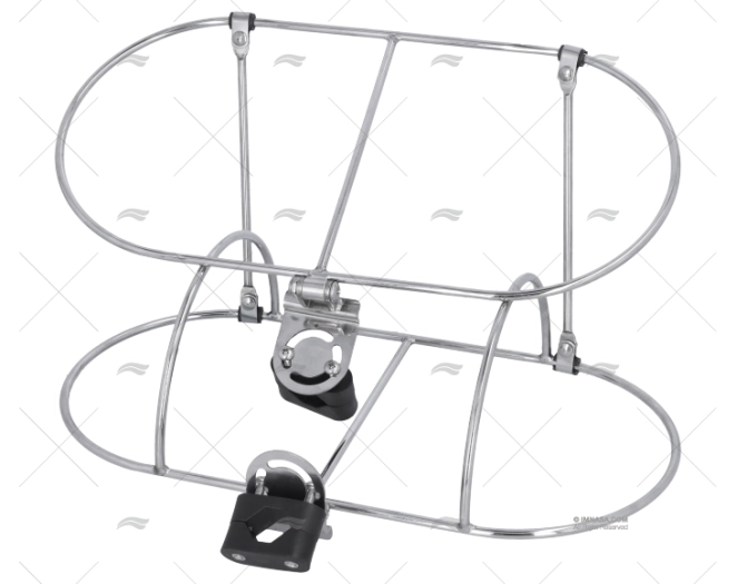 PORTA PARABORDO DOPPIO INOX 7"