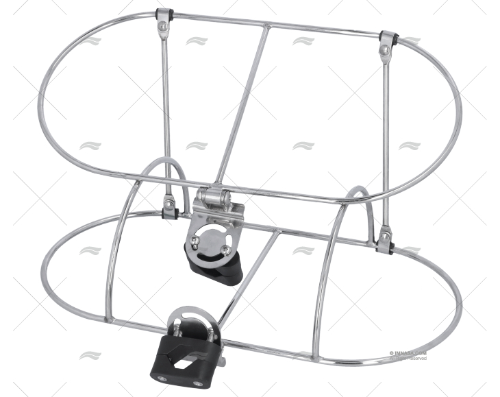PORTA PARABORDO DOPPIO INOX 7"