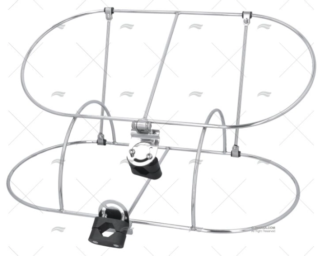 PORTA DEFENSA DUPLO INOX 9"