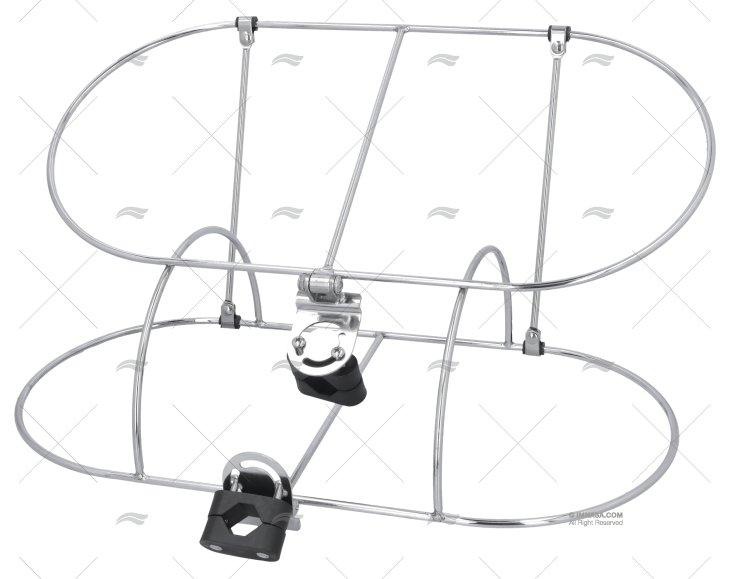 PORTA DEFENSA DUPLO INOX 9"
