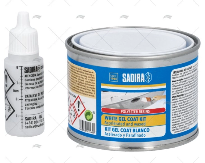KIT GELCOAT BIANCO SADIRA 120 grs.
