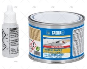 KIT GEL COAT WHITE SADIRA 120 grs.