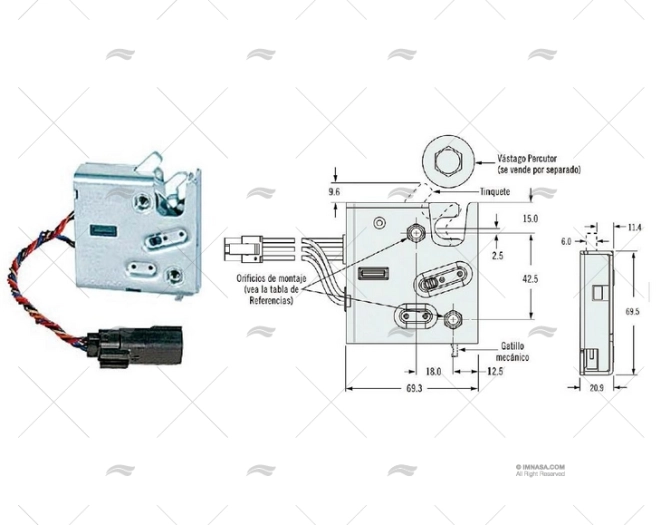 CHIUSURA ELETTRONICA GIRELLA M6 SOUTHCO