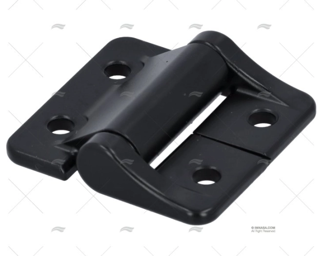 ASYMETRICAL  HINGE BLACK ALU 2.3/1.4 SOUTHCO