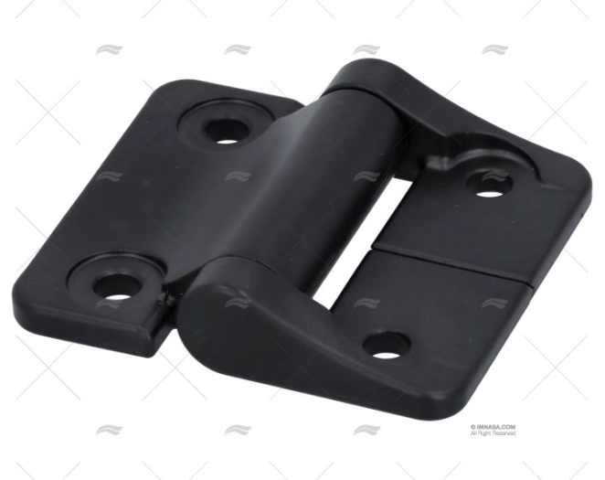 ASYMETRICAL  HINGE BLACK ALU 4.5/2.7 SOUTHCO