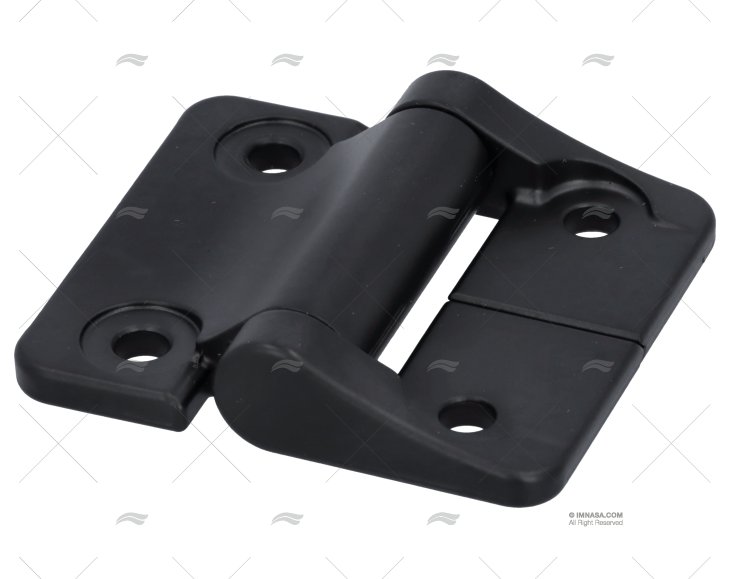 ASYMETRICAL  HINGE BLACK ALU 4.5/2.7 SOUTHCO