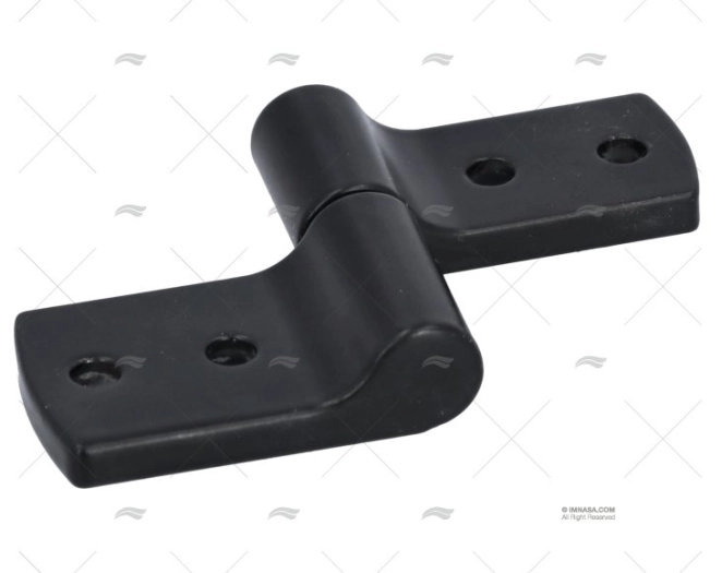 DOBRADIÇA  ASSIMET. ZINCADO PRETO TIPO A FURADO SOUTHCO