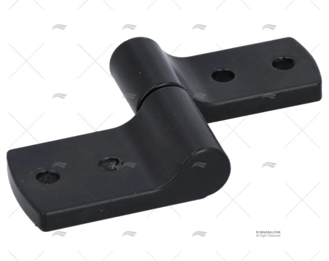 DOBRADIÇA  ASSIMET. ZINCADA PRETA TIPO A FURADA SOUTHCO