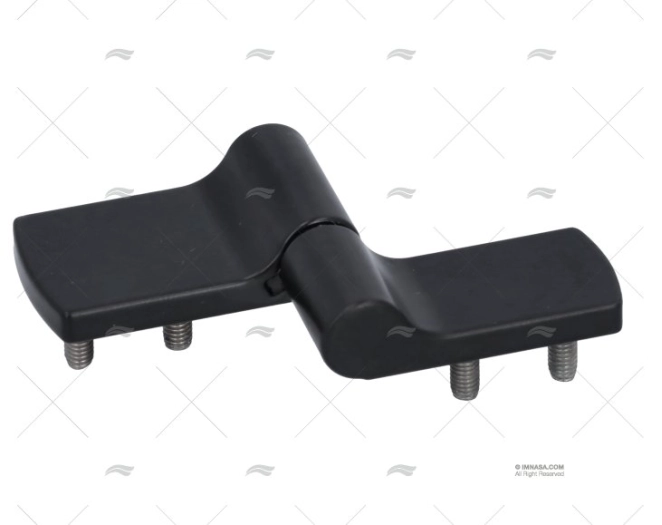 ASYMETRICAL  HINGE ZINC BLACK TYPE B M3 SOUTHCO