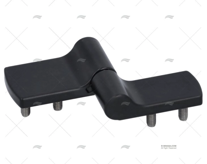 ASYMETRICAL  HINGE ZINC BLACK TYPE B M3 SOUTHCO