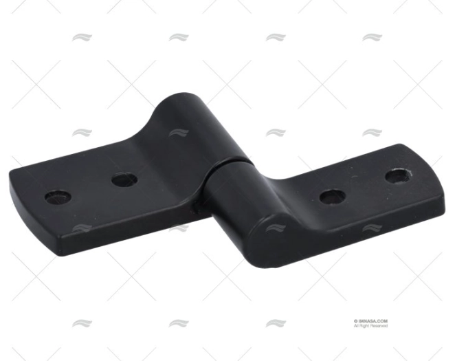DOBRADIÇA  ASSIMÉTRICA. ZINCADO PRETO TIPO B PERFURADO SOUTHCO