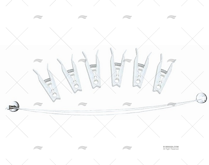 CORDE A LIGNE AVEC 6 PINCHES