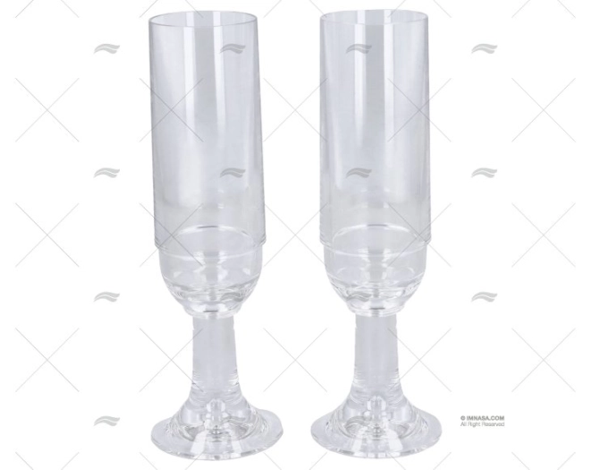 TAÇA CHAMPANHE DESMONTÁVEL 200ml 2un.