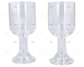 TAÇA ÁGUA/VINHO DESMONTÁVEL 300ml 2pcs